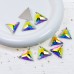 DZ 3069 16*16MM  triangle crystal AB sew on stone 